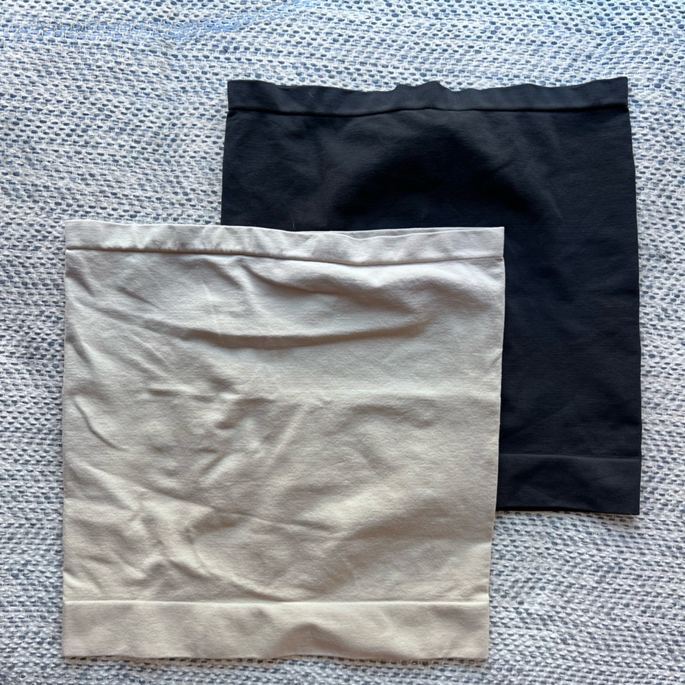 Two maternity belly bands size small/medium